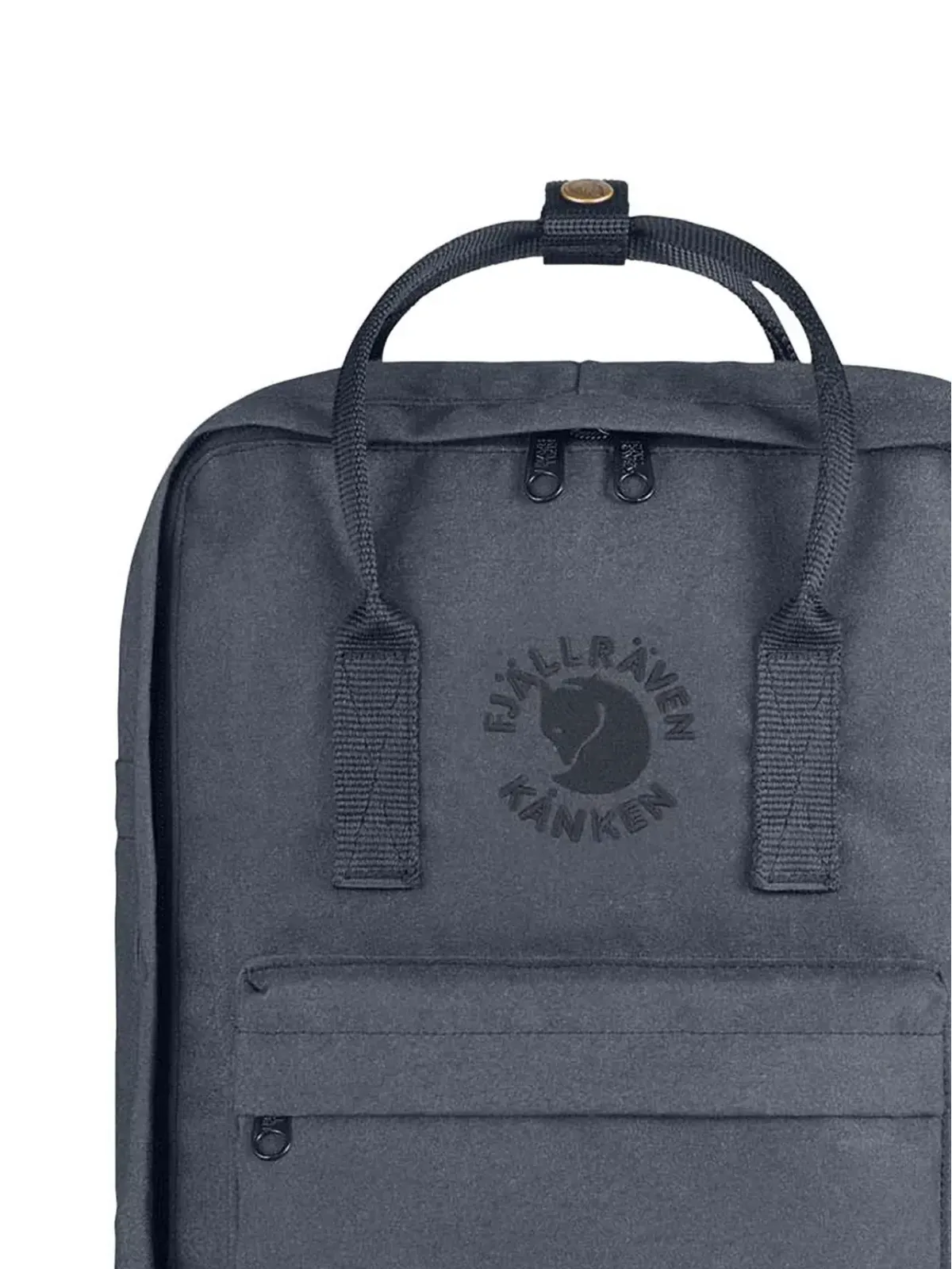 Fjällräven Re-Kanken ジップアップバックパック（グレー） - 画像2