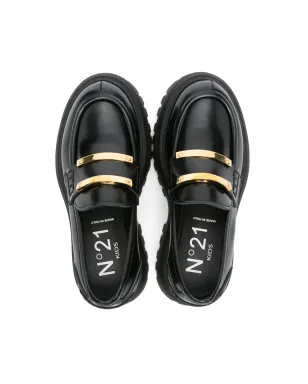 Nº21 Kids ロゴプレートローファー - サムネイル3