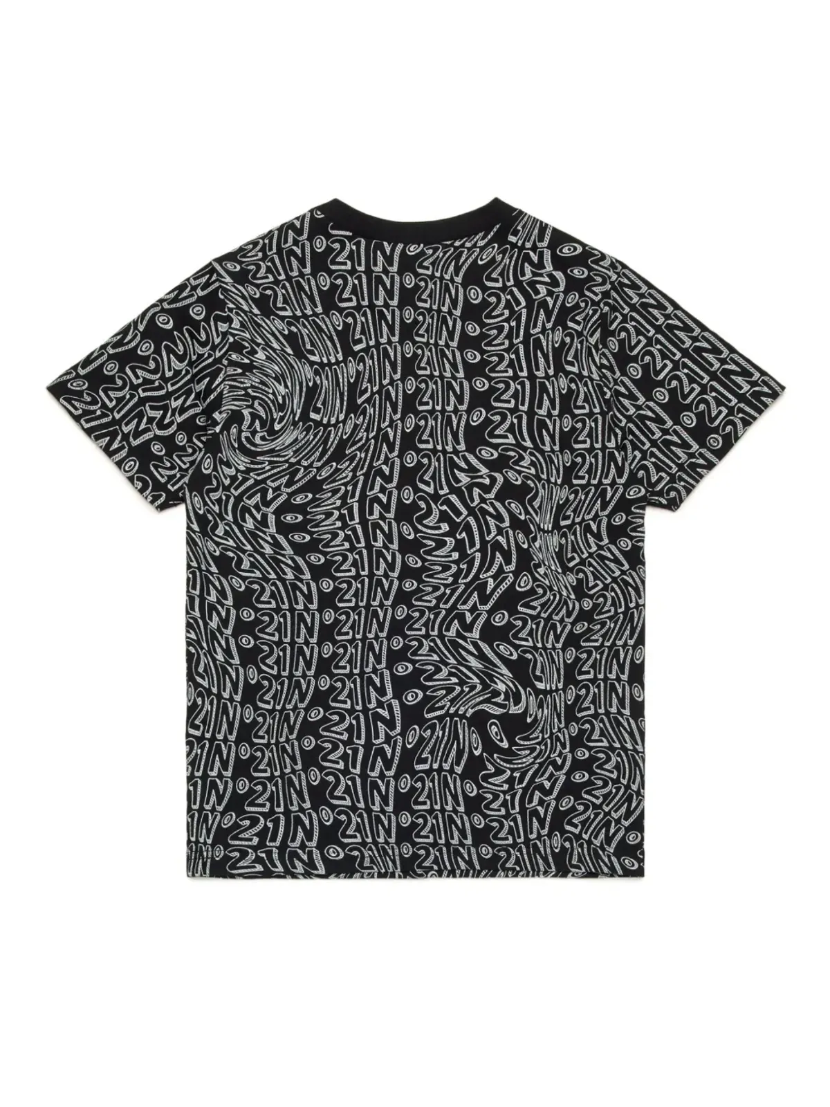 Nº21 Kids プリントTシャツ ブラック - 画像2