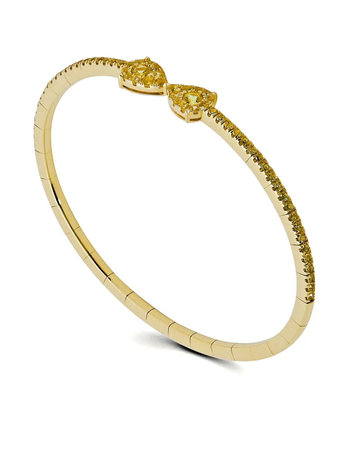 Jewels Aficionado 18金イエローゴールド フレキシブル ブレスレット - 画像2