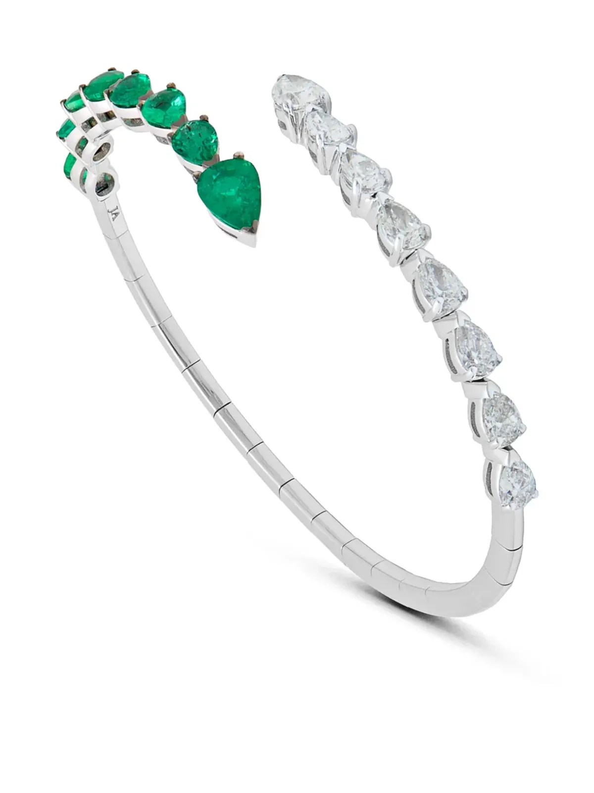Jewels Aficionado 18Kホワイトゴールド バイパス ブレスレット - 画像2