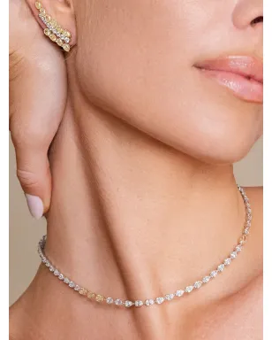 Jewels Aficionado 18ktホワイトゴールド リヴィエール テニスネックレス - サムネイル4