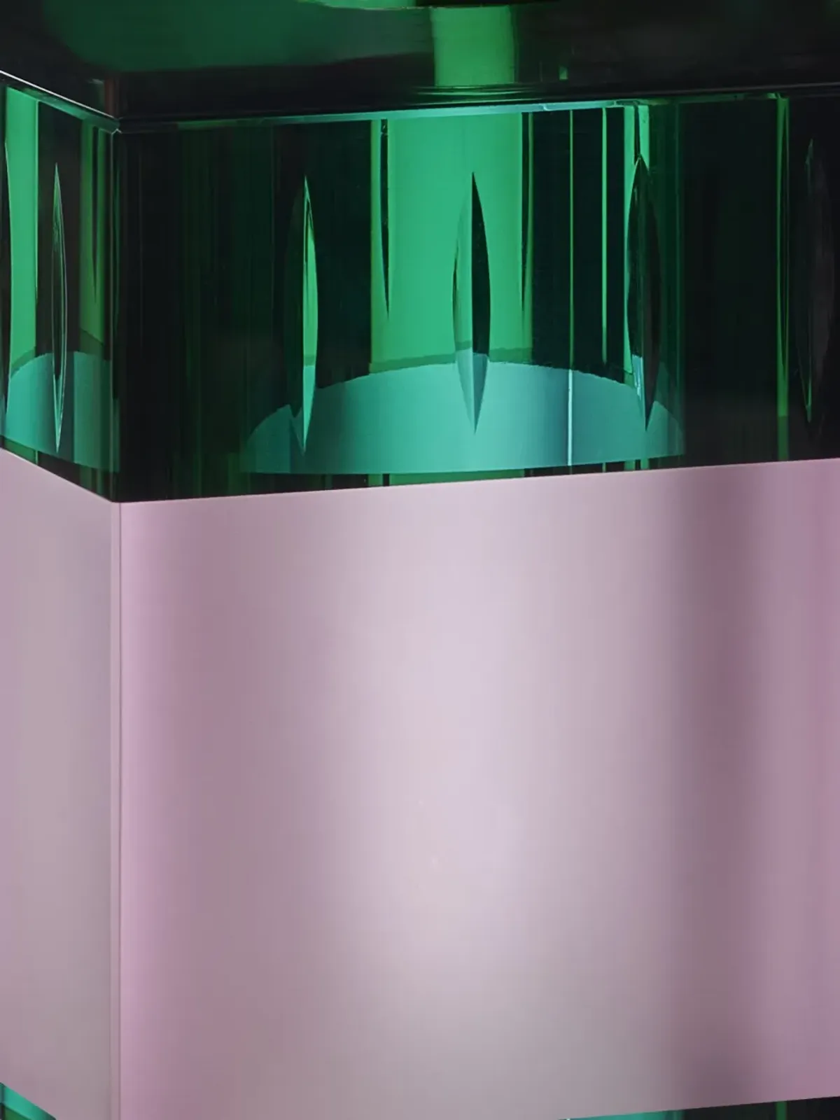 Reflections Copenhagen グロッシー ティッシュボックス ピンク - 画像2