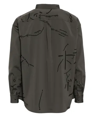 and Wander Daijiro OHARA マップキー柄プリントシャツ - サムネイル2