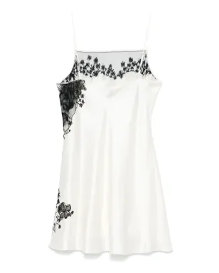Carine Gilson レースディテールのシルクスリップドレス - サムネイル2