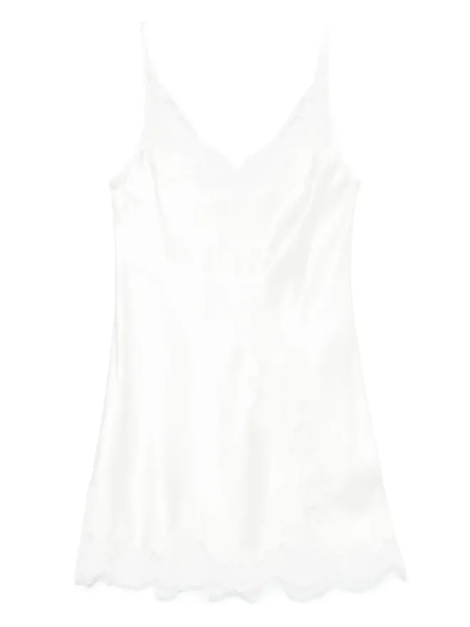 Carine Gilson Carine Gilson レースディテールのスリップドレスの商品画像