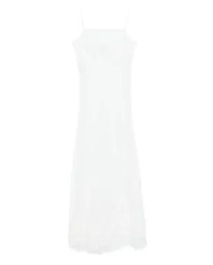 Carine Gilson テュール ロングスリップドレス - White - サムネイル1