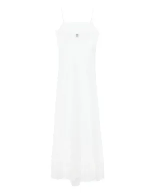 Carine Gilson テュール ロングスリップドレス - White - サムネイル2