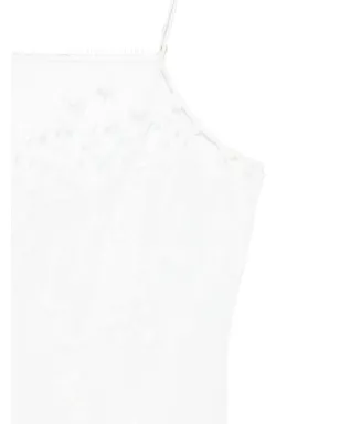 Carine Gilson テュール ロングスリップドレス - White - サムネイル3