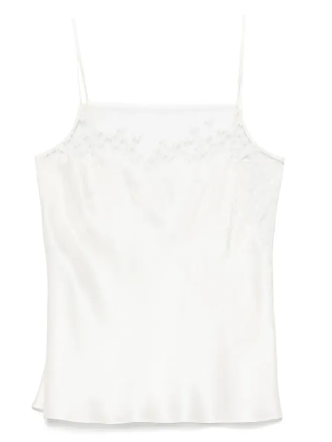 Carine Gilson Carine Gilson レースディテールのパジャマトップの商品画像