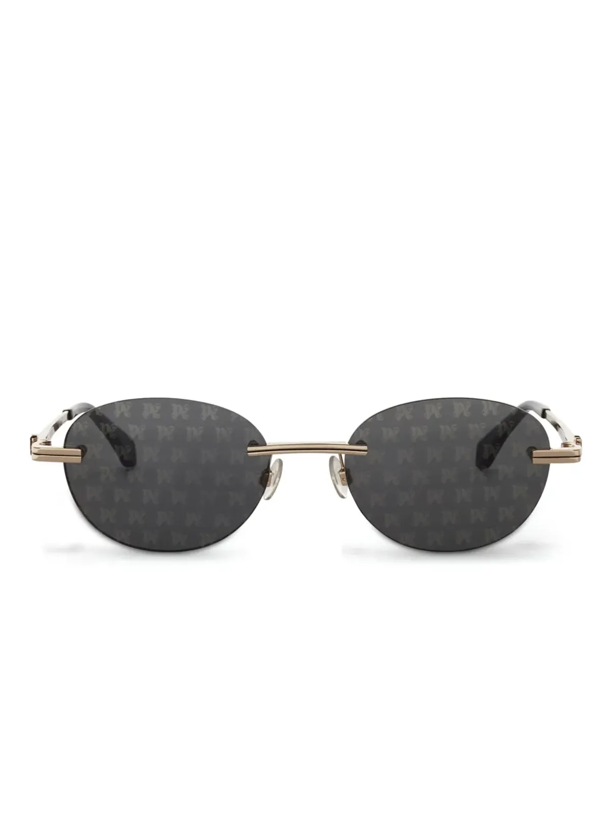 Palm Angels Eyewear クリスタルサングラス - ゴールド - 画像1