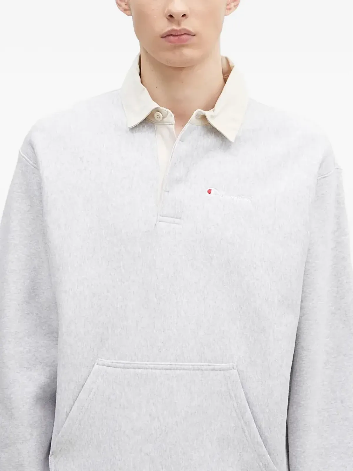 Champion ポケット付き襟ポロシャツ - グレー - 画像4