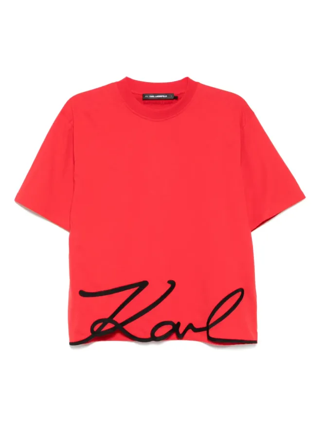 Karl Lagerfeld Karl Lagerfeld カール サイン入りヘム Tシャツの商品画像