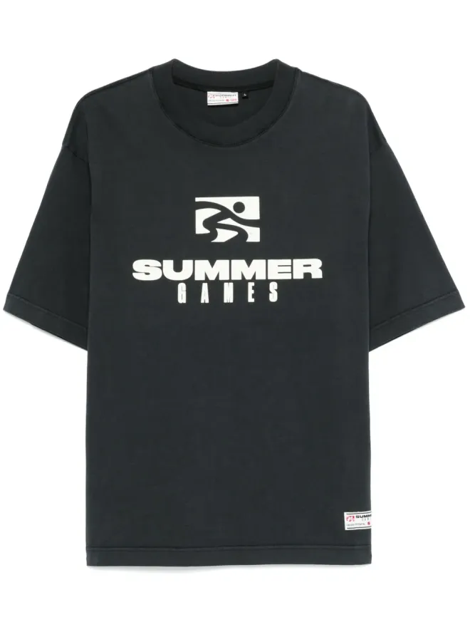 SUMMER GAMES SUMMER GAMES ロゴプリントTシャツ - ブラックの商品画像