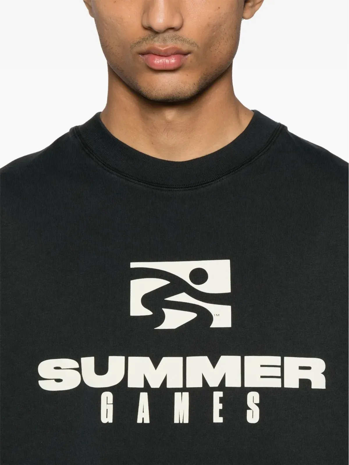SUMMER GAMES ロゴプリントTシャツ - ブラック - 画像4