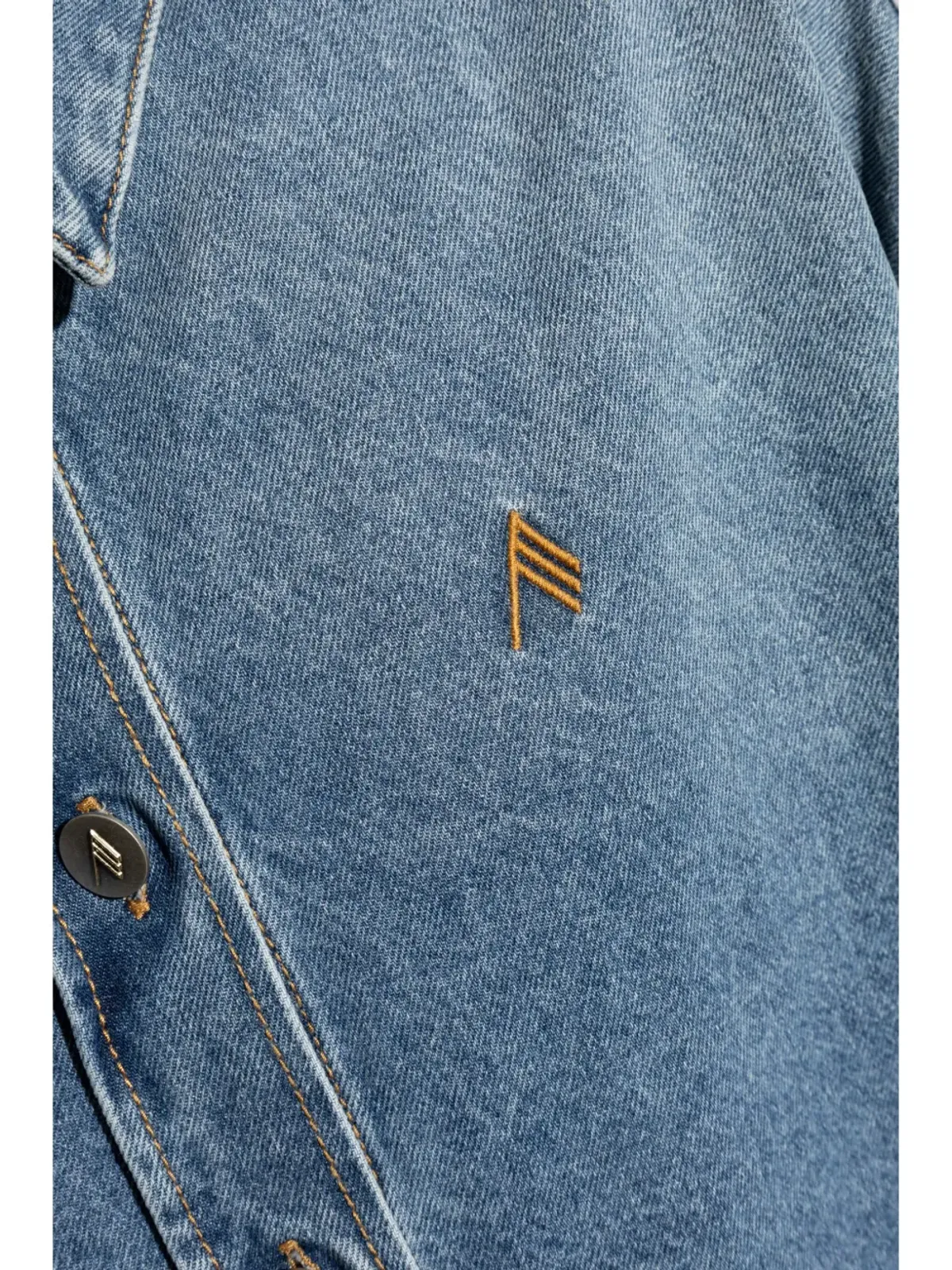 The Attico 刺繍シャツ ブルー - 画像5