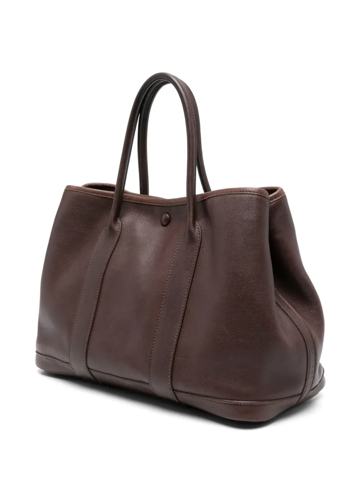  Hermès ビンテージ 2005年 ガーデンパーティー トートバッグ - ブラウン - 画像3