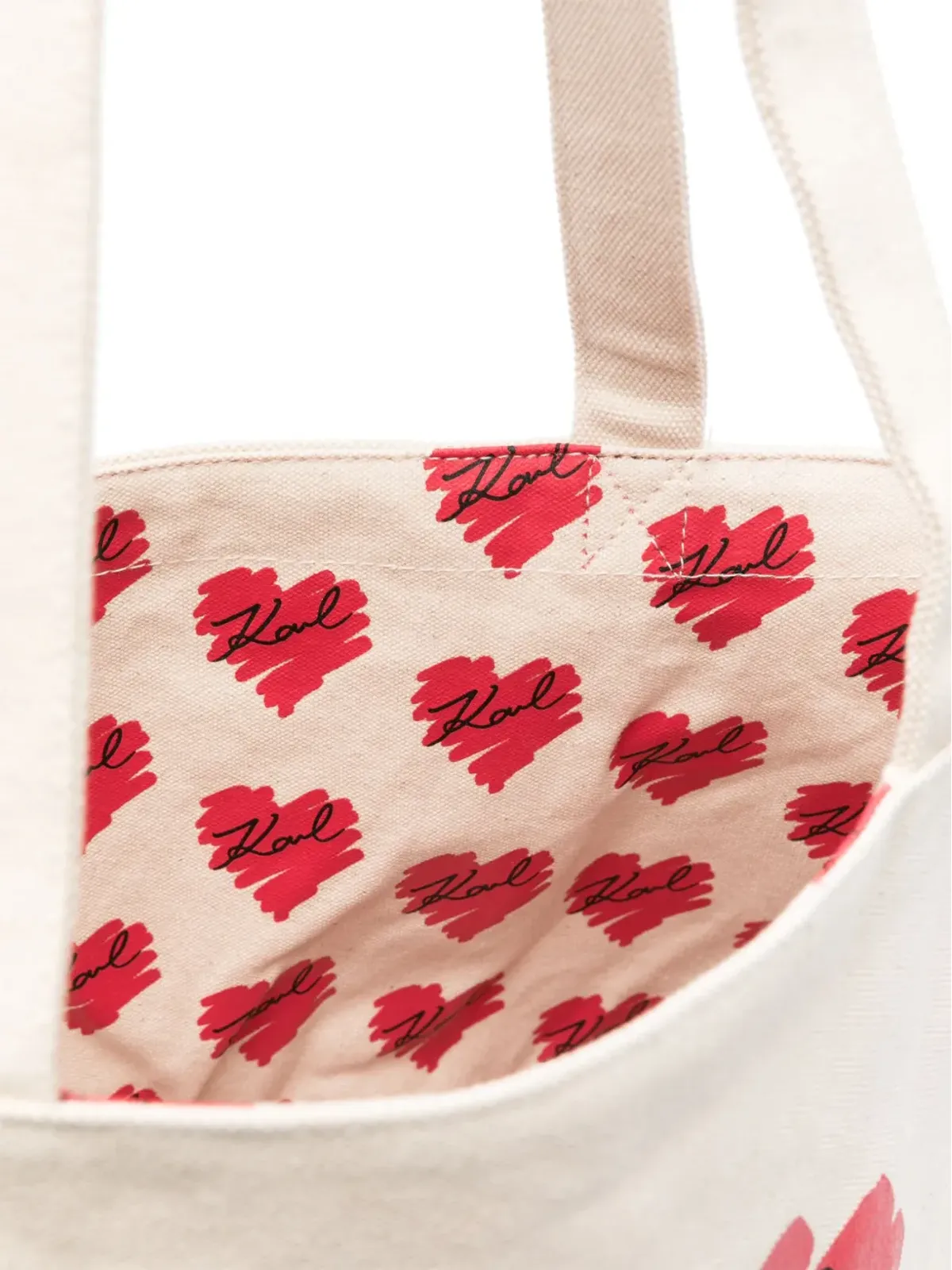 Karl Lagerfeld K/Hearts リバーシブル トートバッグ - ネュートラル - 画像5