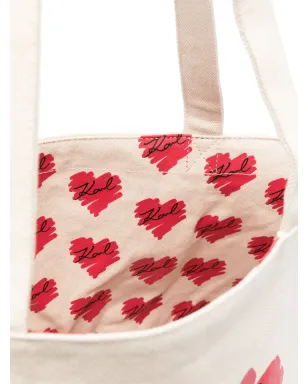 Karl Lagerfeld K/Hearts リバーシブル トートバッグ - ネュートラル - サムネイル5