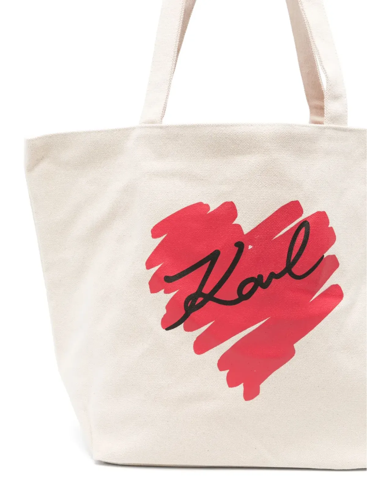Karl Lagerfeld K/Hearts リバーシブル トートバッグ - ネュートラル - 画像4