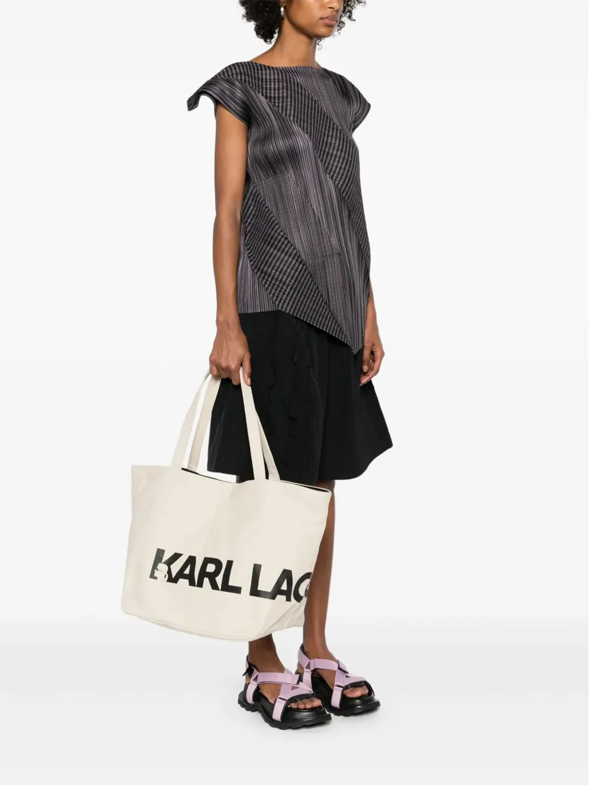 Karl Lagerfeld K/Essential トートバッグ - ニュートラルカラー - 画像2