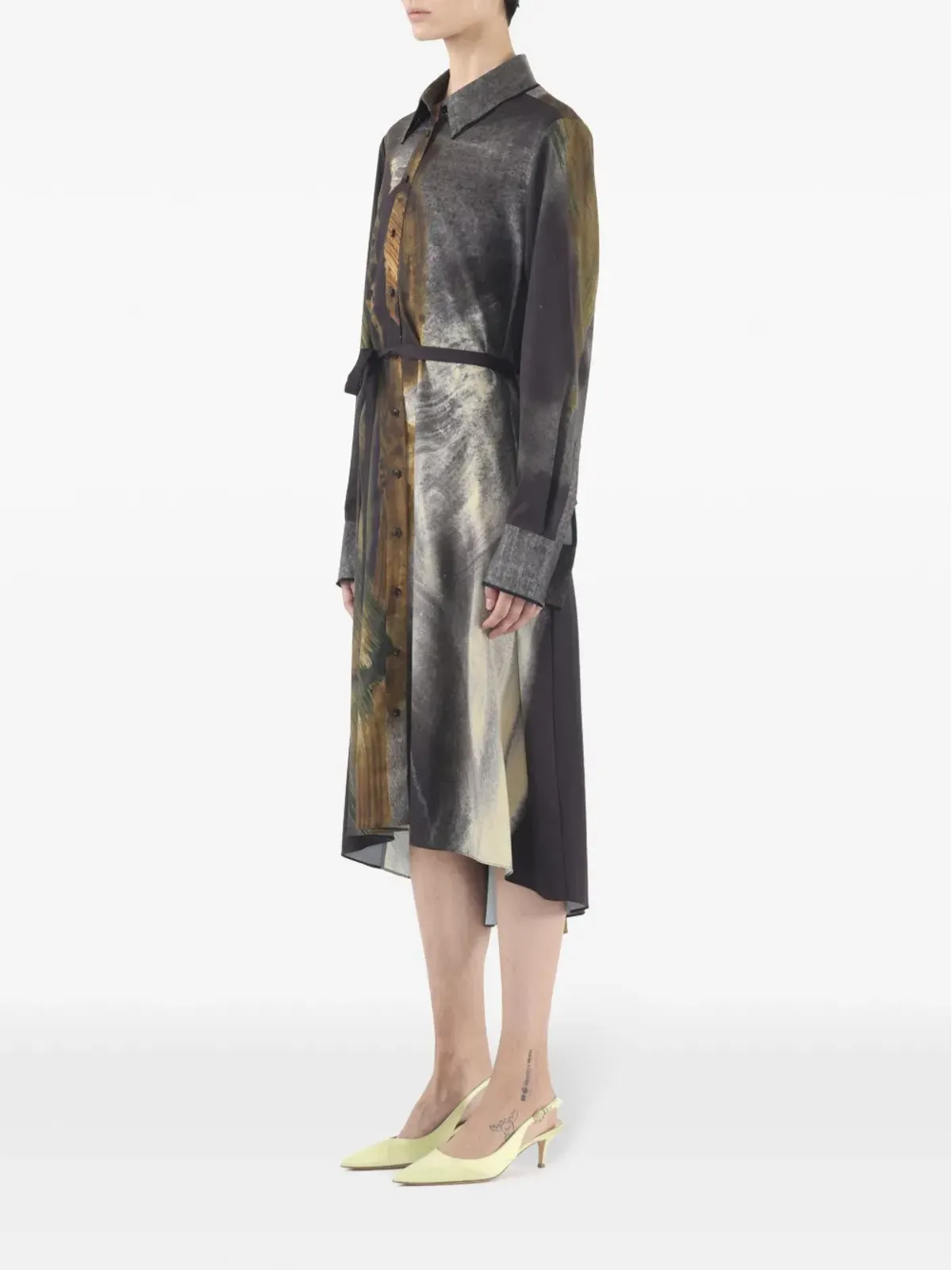 Jason Wu Collection ベルト付きシャツドレス - 画像2