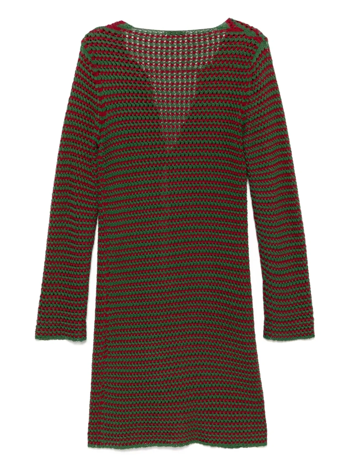 Prada ビンテージ 2005 クロシェ編み装飾 カーディガンコート - グリーン - 画像2