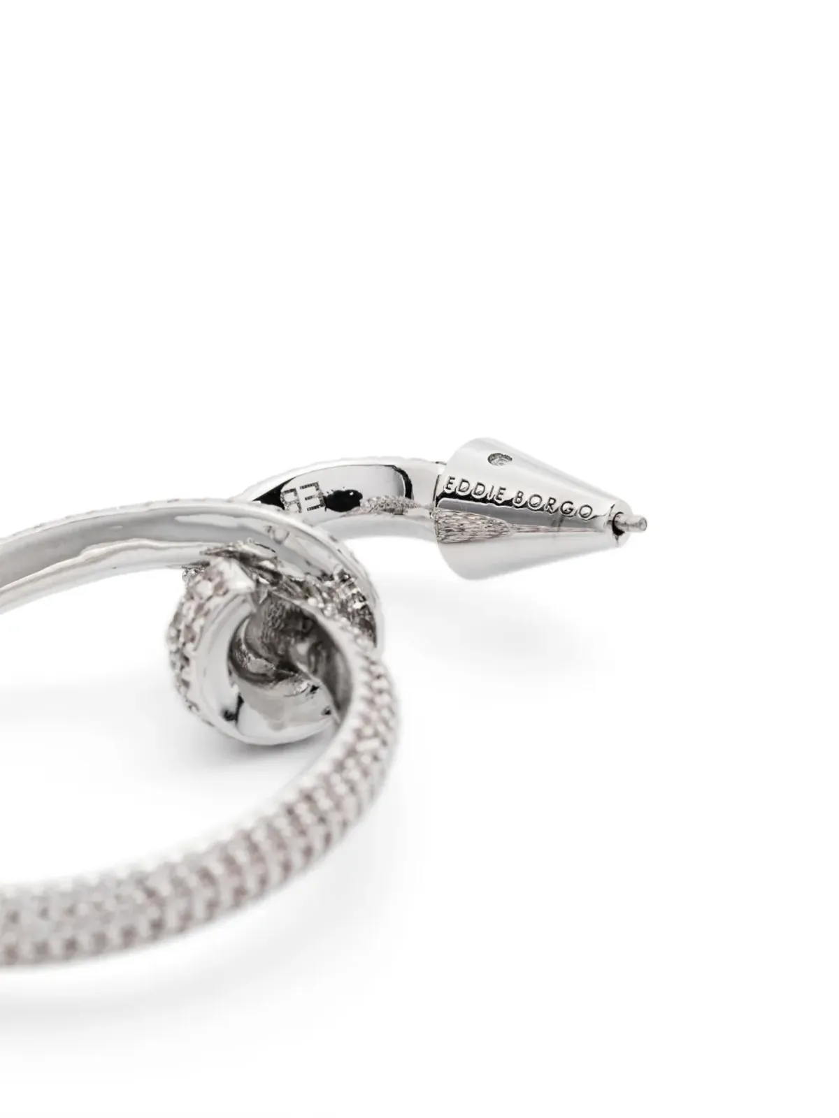 Eddie Borgo パヴェカールフープピアス - 画像3