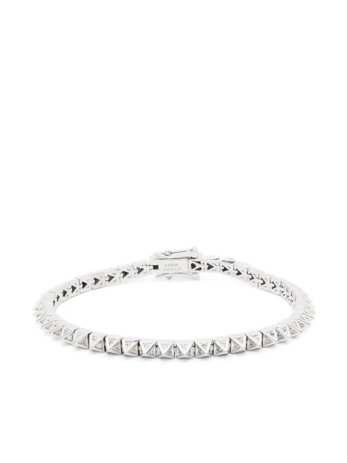 Eddie Borgo パヴェ ピラミッド テニス ブレスレット - Silver - 画像1