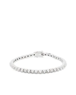 Eddie Borgo パヴェ ピラミッド テニス ブレスレット - Silver - サムネイル1