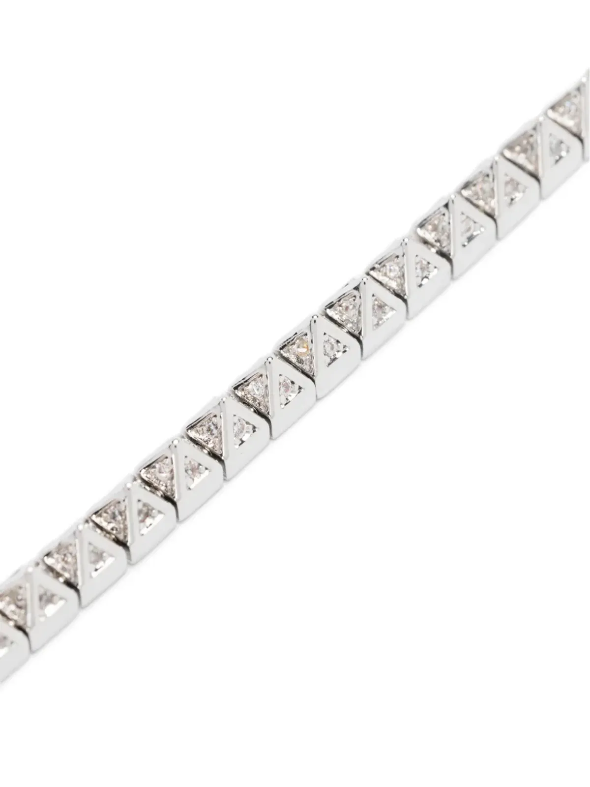 Eddie Borgo パヴェ ピラミッド テニス ブレスレット - Silver - 画像3
