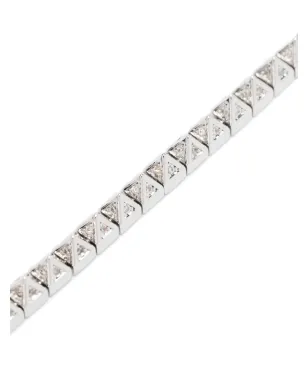 Eddie Borgo パヴェ ピラミッド テニス ブレスレット - Silver - サムネイル3