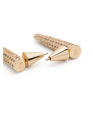 Eddie Borgo 小さなパヴェ スパイク イヤリング - ゴールド - サムネイル3