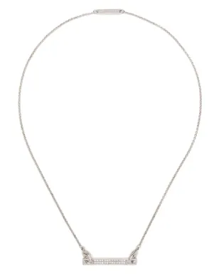 Eddie Borgo パヴェ・セーフティ・チェーン・バー・ネックレス - サムネイル1