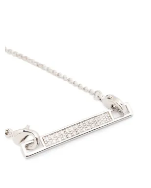 Eddie Borgo パヴェ・セーフティ・チェーン・バー・ネックレス - サムネイル3