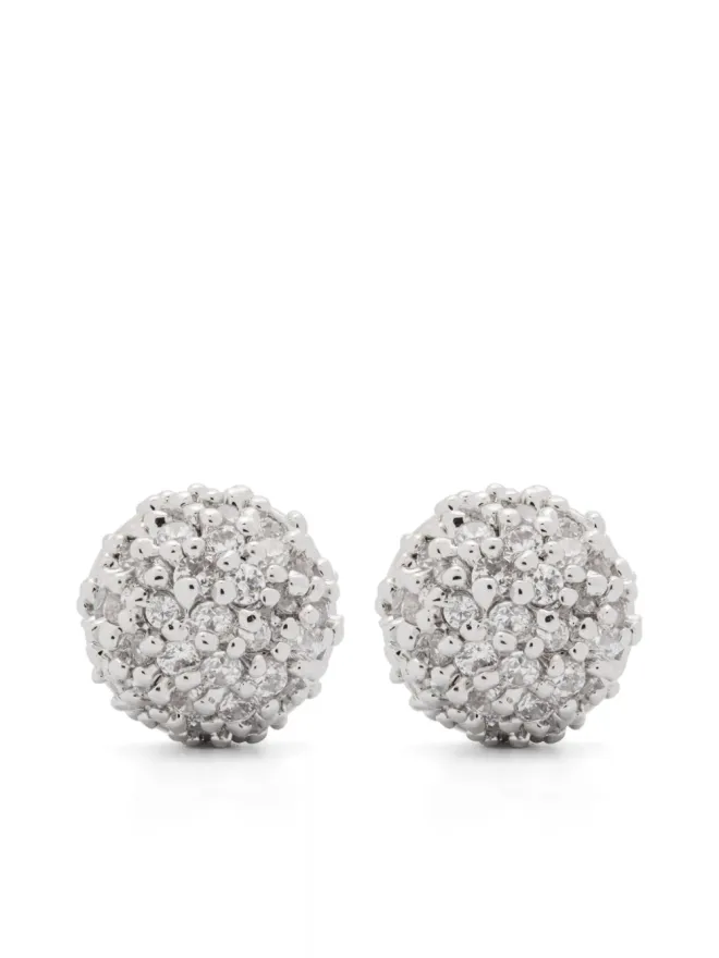 Eddie Borgo Eddie Borgo Pavé Dome earrings - Silverの商品画像