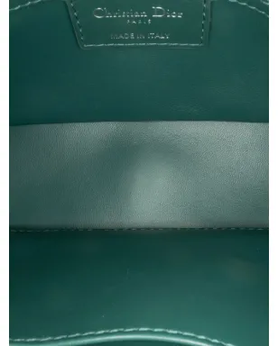 ビンテージ Christian Dior 2022年 スモール ツイード Macrocannage Caro クロスボディバッグ - グリーン - サムネイル5