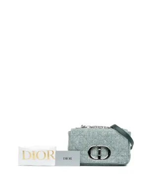 ビンテージ Christian Dior 2022年 スモール ツイード Macrocannage Caro クロスボディバッグ - グリーン - サムネイル2