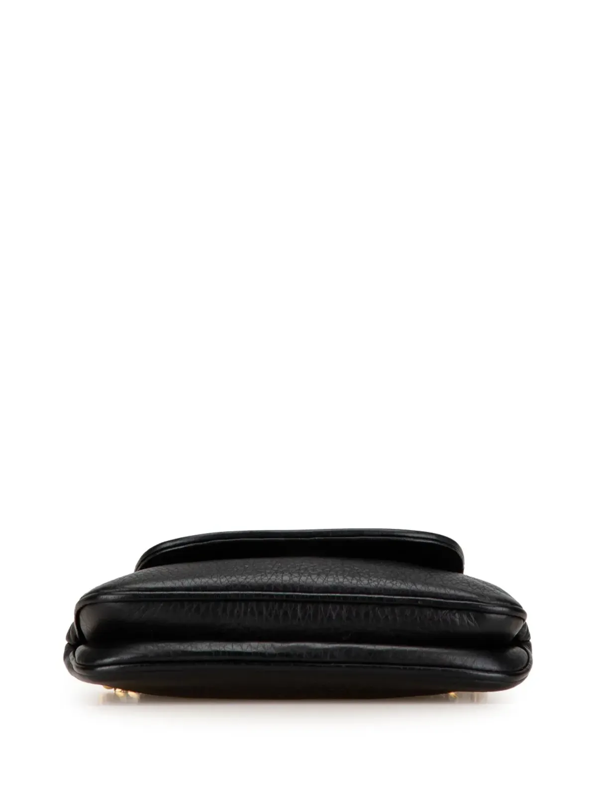Gucci ビンテージ 2000-2015 小型 レザー 1973 チェーン クロスボディバッグ - ブラック - 画像4