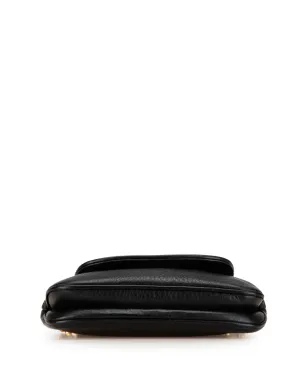 Gucci ビンテージ 2000-2015 小型 レザー 1973 チェーン クロスボディバッグ - ブラック - サムネイル4