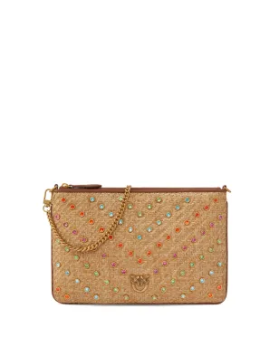 PINKO ラインストーン装飾のクラッチバッグ - ネュートラルカラー - サムネイル1
