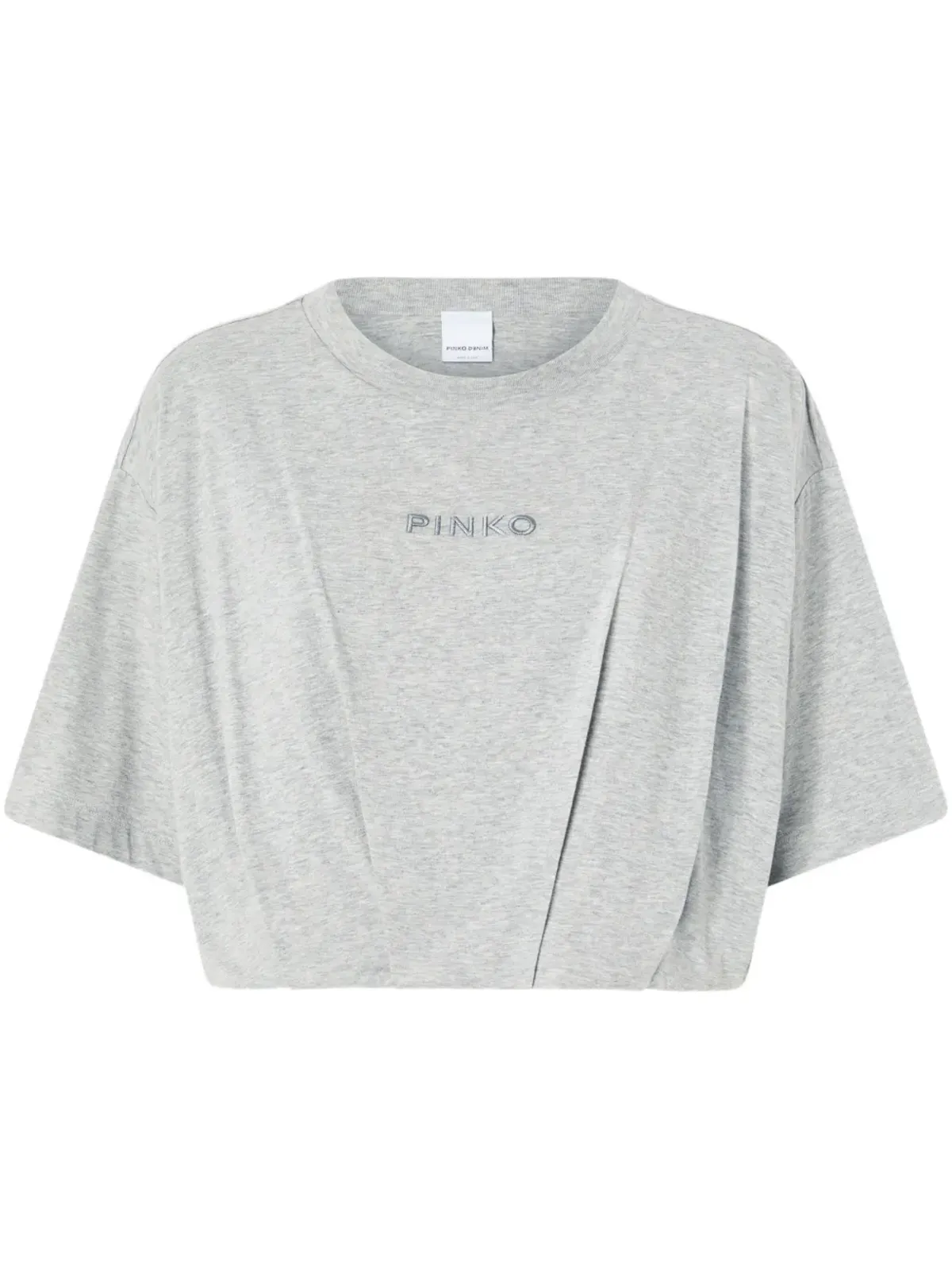 PINKO ロゴ刺繍 Tシャツ - グレー - 画像1