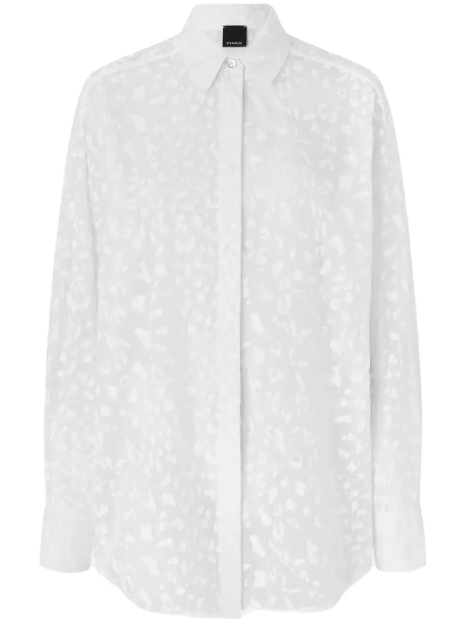 PINKO PINKO アブストラクトプリント シャツ ホワイトの商品画像