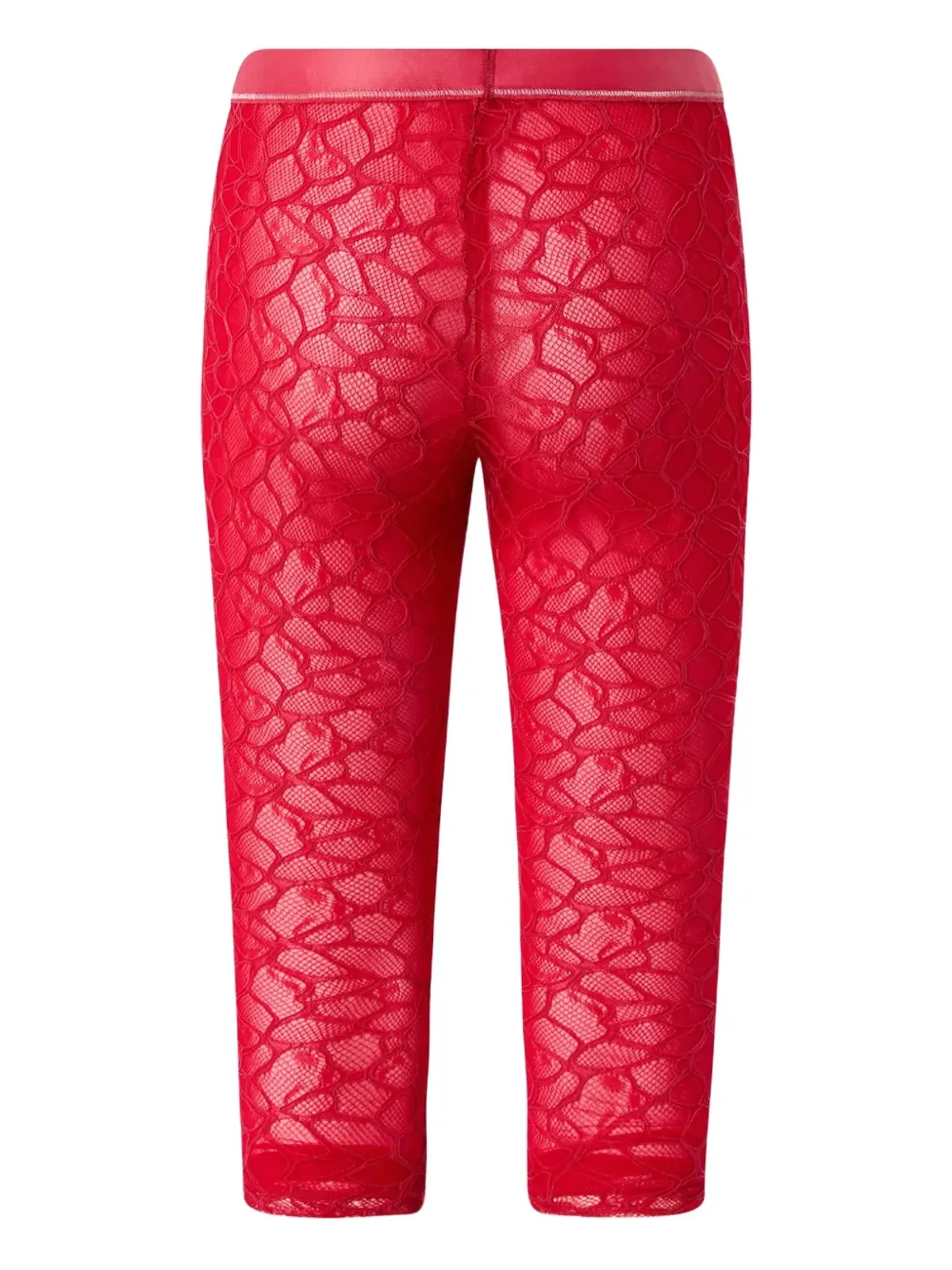 PINKO レースディテール クロップド レギンス - 画像2