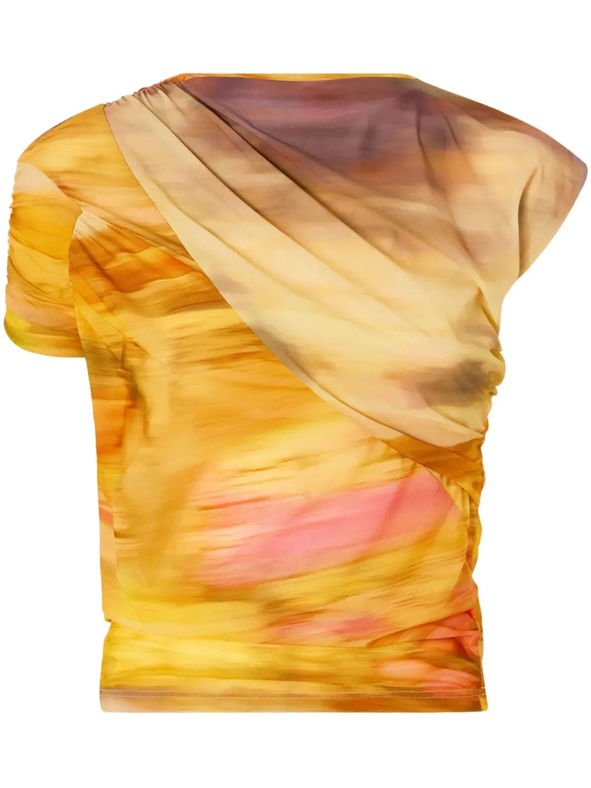 PINKO アシンメトリック Tシャツ イエロー - 画像1