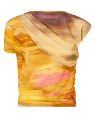 PINKO アシンメトリック Tシャツ イエロー - サムネイル1