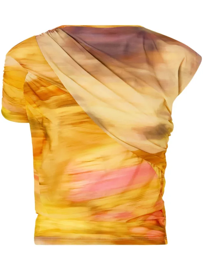 PINKO PINKO アシンメトリック Tシャツ イエローの商品画像