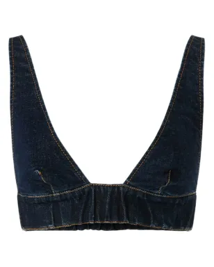 PINKO デニム クロップトップ - サムネイル1