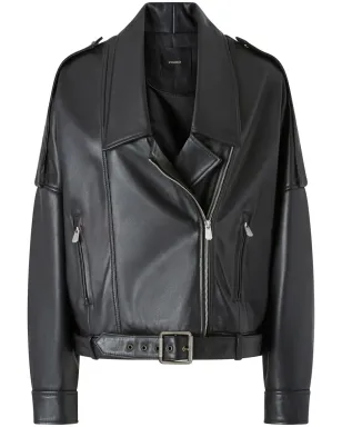 PINKO ドロップショルダー バイカージャケット - サムネイル1