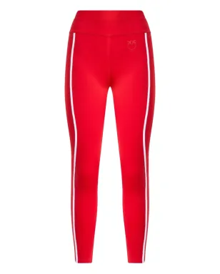 PINKO サイドストライプ レギンス - レッド - サムネイル1